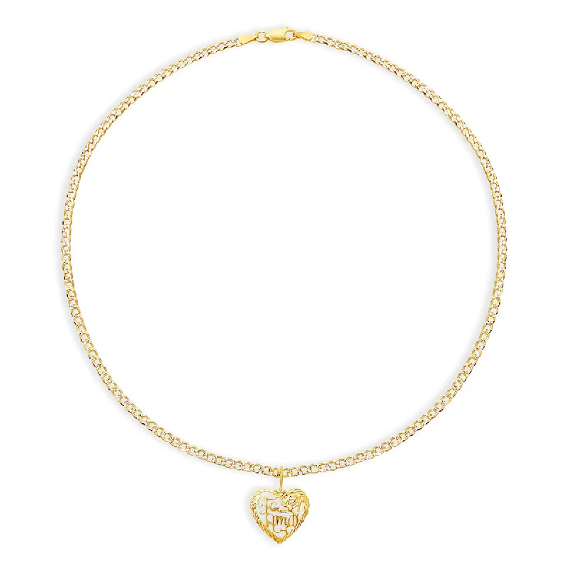 Sparkling Gold Bangles For Anniversary Celebrations-Trendy Layered Silver Necklace For Chic Look-THE TE AMO HEART PENDANT NECKLACE