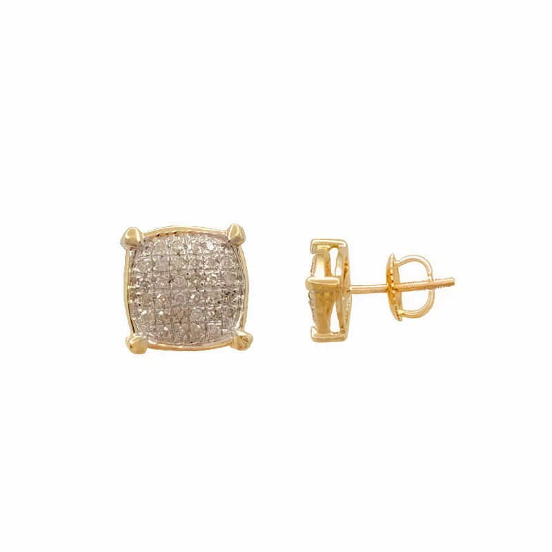 Yellow Gold | H: 7 mm | T: 3.3 mm | 0.13cts