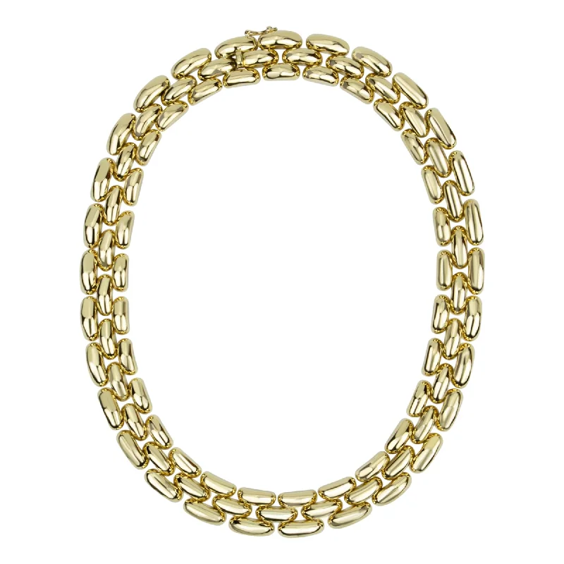 Luxury Custom Gold Bangles For Special Days-Simple Gold Pendant Necklace For Daily Wear-Necklace - Gold (2337A)